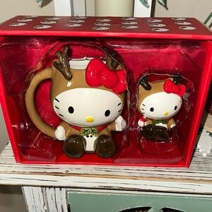 Hello Kitty Reindeer Mug and Figurine Set